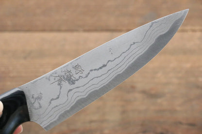 Marke Kazuo Nomura Weißer Stahl Nr. 2 Damaststahl Gyuto Mehrzweckmesser Japanisches Messer 120 mm Micarta-Griff