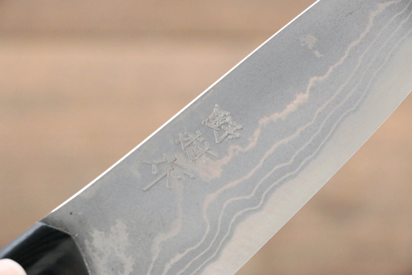 Thương hiệu Kazuo Nomura Thép trắng No.2 Thép Damascus Dao đa năng Gyuto dao Nhật 120mm chuôi dao Micarta