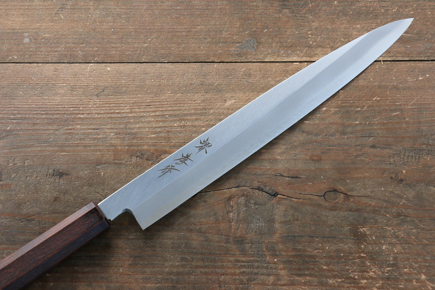 Sakai Takayuki Sakai Takayuki Nanairo INOX Molybdenum Yanagiba Japanese Knife 270mm with ABS resin(Retro wood grain) Handle - Japanny - Best Japanese Knife