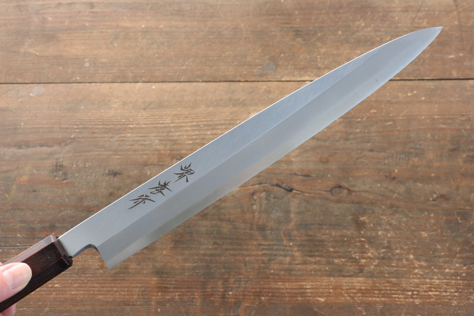 Sakai Takayuki Sakai Takayuki Nanairo INOX Molybdenum Yanagiba Japanese Knife 270mm with ABS resin(Retro wood grain) Handle - Japanny - Best Japanese Knife