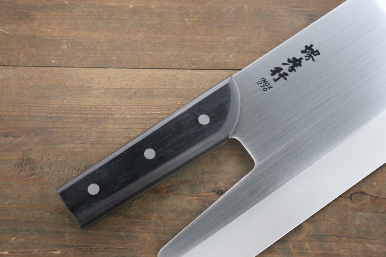 Sakai Takayuki INOX Molybdenum Steel Soba knife Japanese Chef Knife 270m - Japanny - Best Japanese Knife