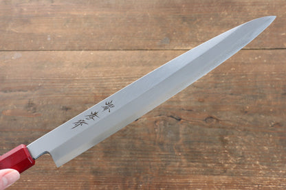 Sakai Takayuki Sakai Takayuki Nanairo INOX Molybdenum Yanagiba Japanese Knife 270mm with ABS resin(Red tortoiseshelll) Handle - Japanny - Best Japanese Knife