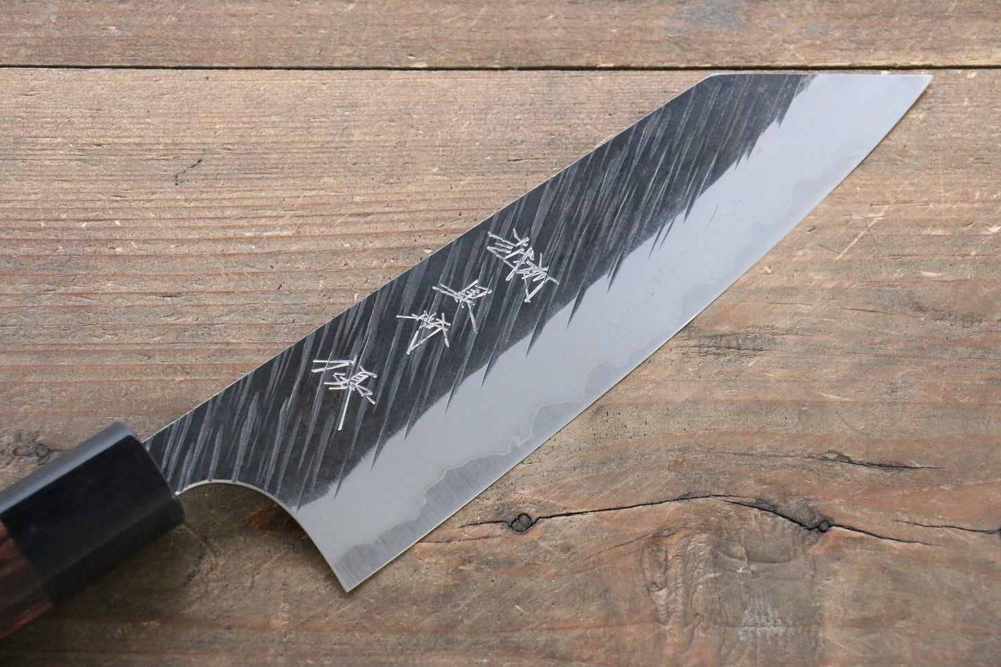 Yu Kurosaki Fujin Blue Super Hammered Bunka Japanese Knife 165mm - Japanny - Best Japanese Knife