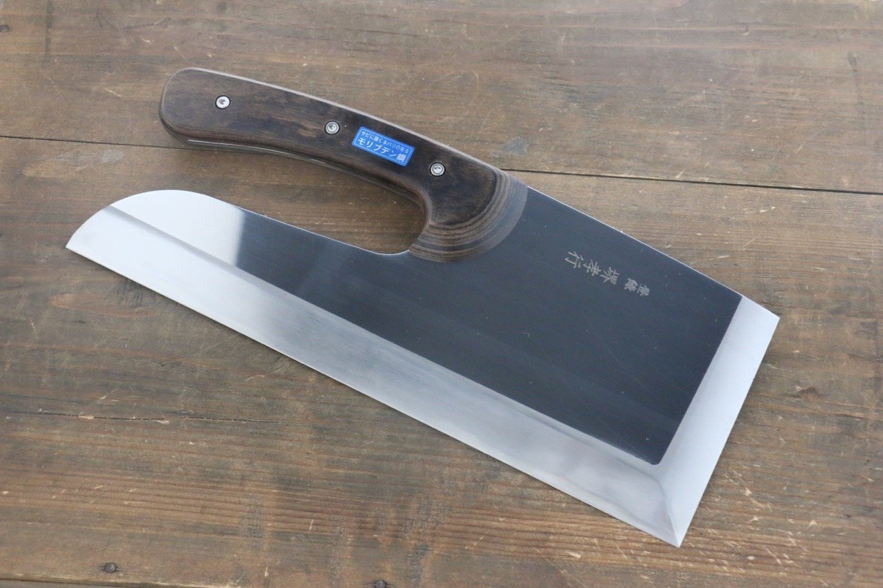 Sakai Takayuki Molybdenum Steel Mirrored Soba knife Japanese Chef Knife 330mm with Drop Handle - Japanny - Best Japanese Knife