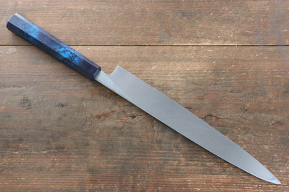 Sakai Takayuki Sakai Takayuki Nanairo INOX Molybdenum Yanagiba Japanese Knife 270mm with ABS resin(Turquoise tortoiseshell) Handle - Japanny - Best Japanese Knife