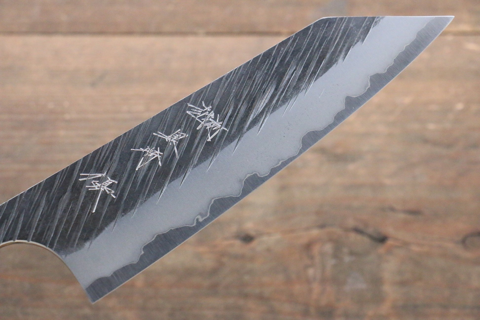 Yu Kurosaki Fujin Blue Super Hammered Bunka Japanese Knife 165mm - Japanny - Best Japanese Knife