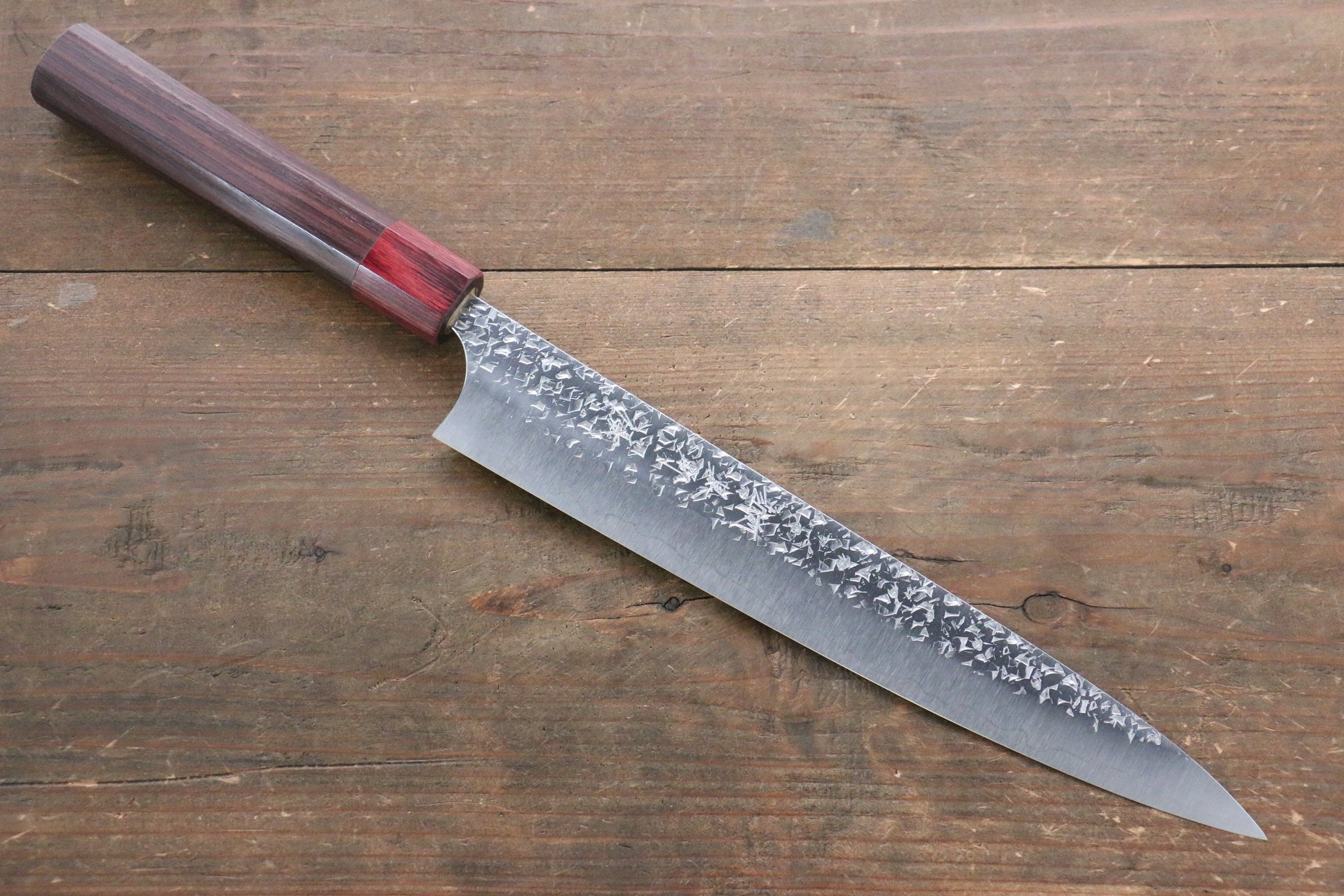 Yu Kurosaki Shizuku R2/SG2 Hammered Sujihiki Japanese Chef Knife 240mm - Japanny - Best Japanese Knife