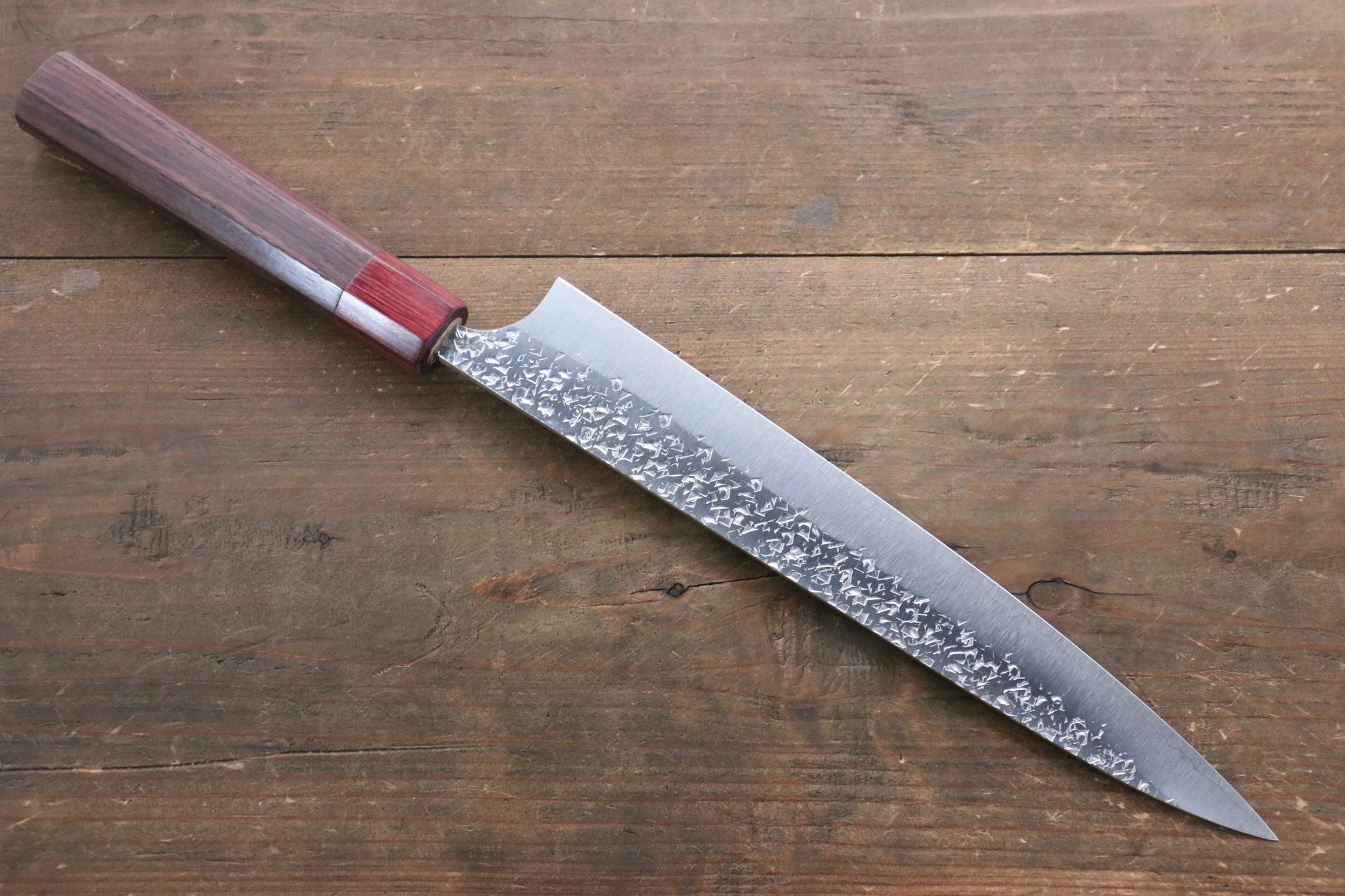 Yu Kurosaki Shizuku R2/SG2 Hammered Sujihiki Japanese Chef Knife 240mm - Japanny - Best Japanese Knife