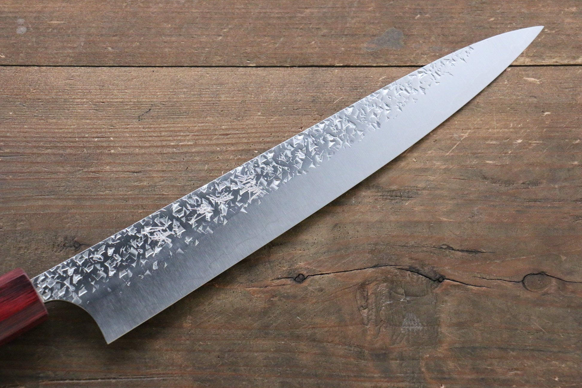 Yu Kurosaki Shizuku R2/SG2 Hammered Sujihiki Japanese Chef Knife 240mm - Japanny - Best Japanese Knife