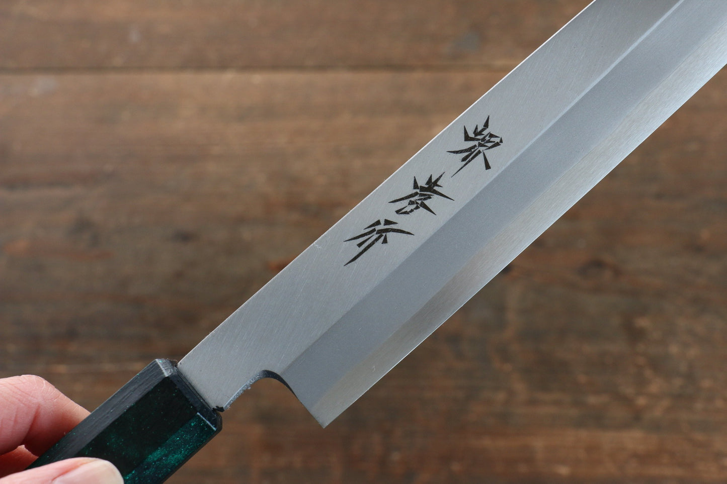 Sakai Takayuki Sakai Takayuki Nanairo INOX Molybdenum Yanagiba Japanese Knife 270mm with ABS resin(Green tortoiseshell) Handle - Japanny - Best Japanese Knife