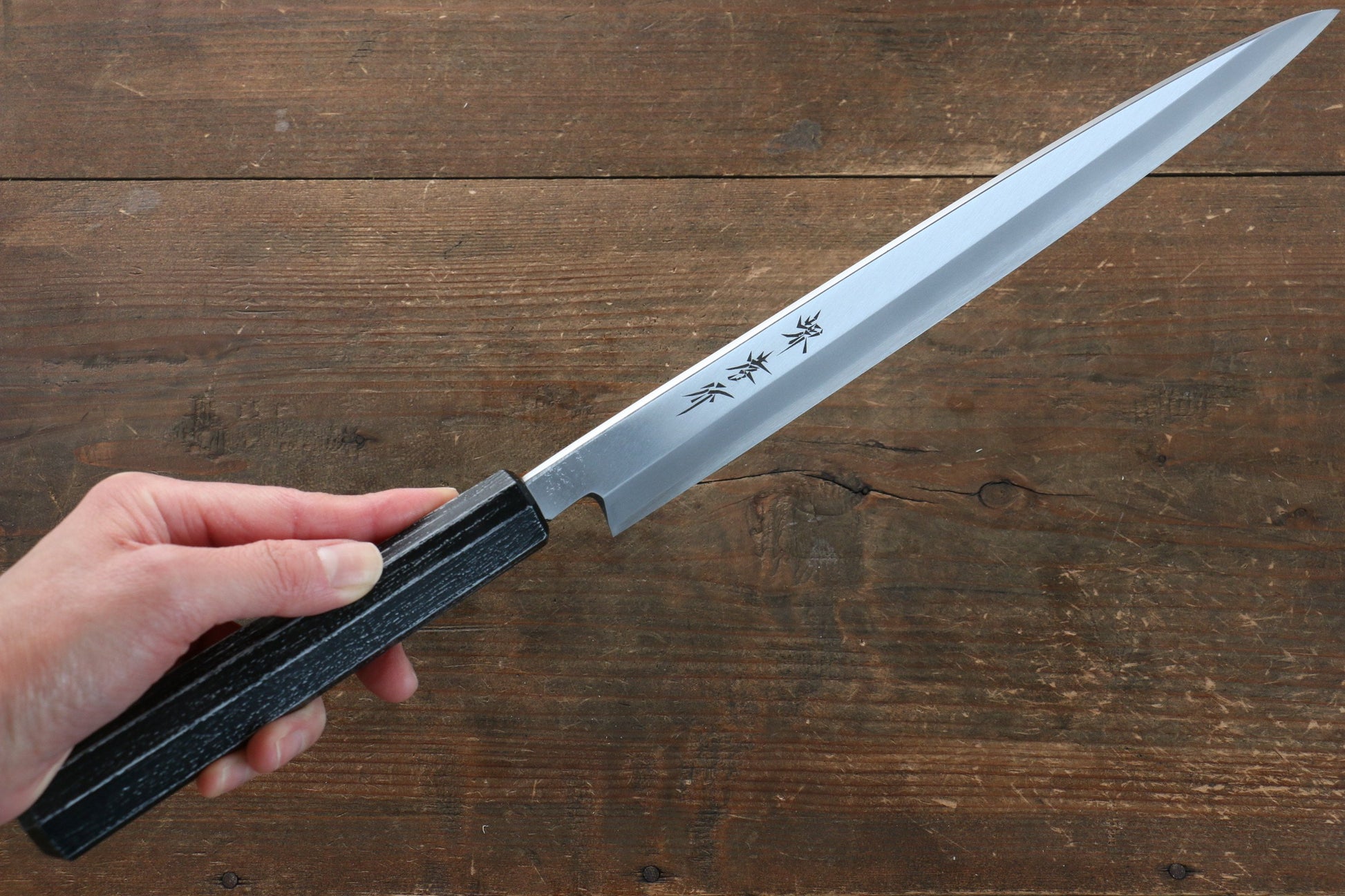 Sakai Takayuki Sakai Takayuki Nanairo INOX Molybdenum Yanagiba Japanese Knife 270mm with ABS resin(Ebony) Handle - Japanny - Best Japanese Knife