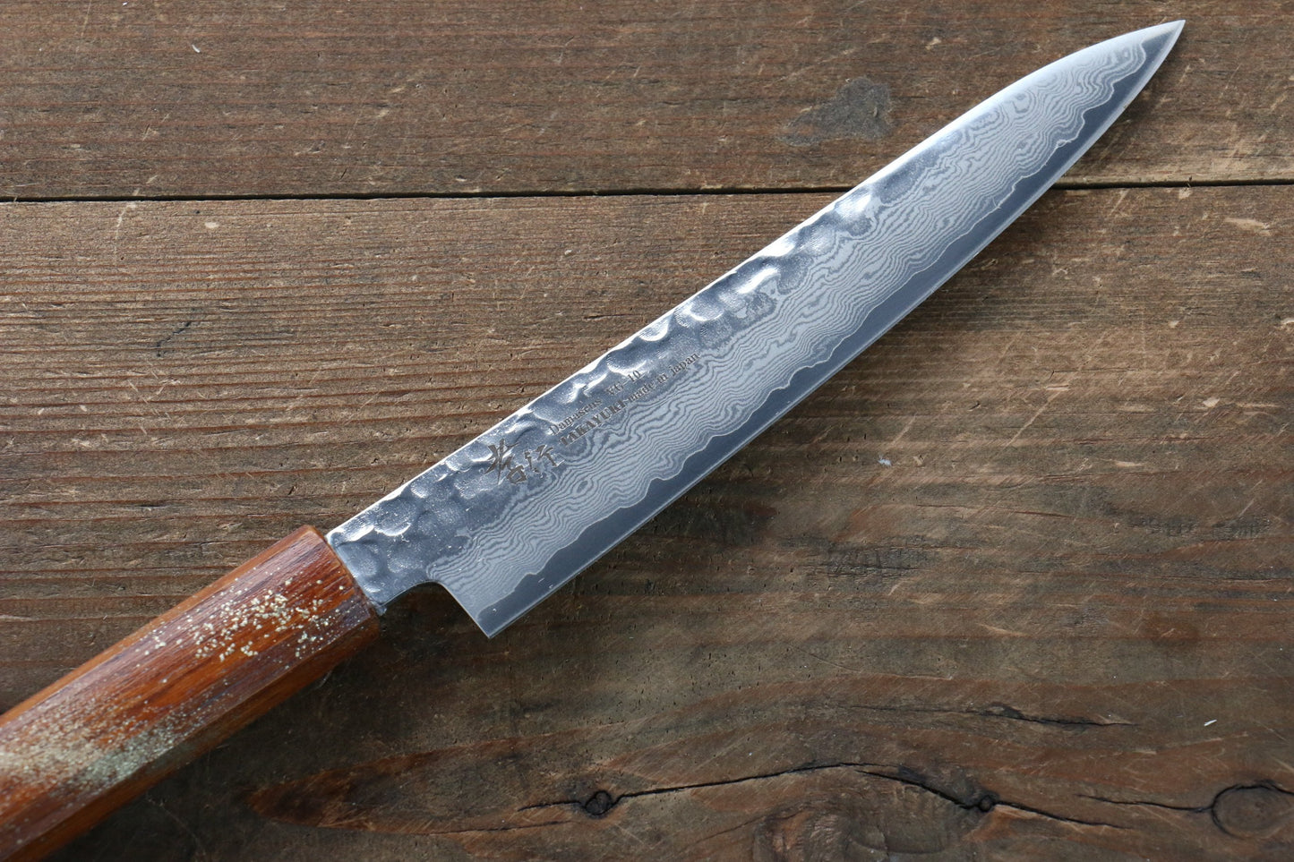 Sakai Takayuki VG10 33 Layer Damascus Petty-Utility Japanese Knife 150mm with Live oak Lacquered (Seiren) Handle - Japanny - Best Japanese Knife