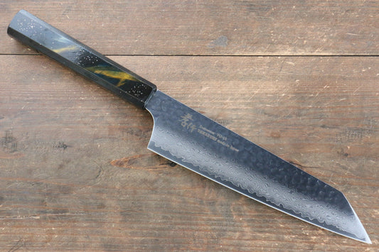 Sakai Takayuki VG10 33 Layer Damascus Kengata Gyuto Japanese Knife 190mm Live oak Lacquered (Saiu) Handle - Japanny - Best Japanese Knife