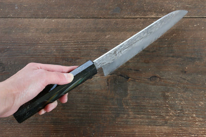 Sakai Takayuki VG10 33 Layer Damascus Santoku Japanese Knife 170mm with Live oak Lacquered (Saiu) Handle - Japanny - Best Japanese Knife