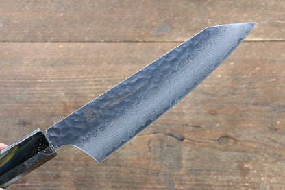 Sakai Takayuki VG10 33 Layer Damascus Kengata Santoku Japanese Knife 160mm with Live oak Lacquered (Saiu) Handle - Japanny - Best Japanese Knife