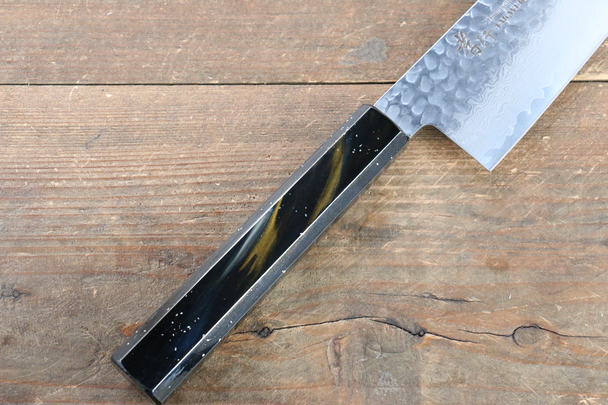 Sakai Takayuki VG10 33 Layer Damascus Gyuto Japanese Knife 240mm with Live oak Lacquered (Saiu) Handle - Japanny - Best Japanese Knife