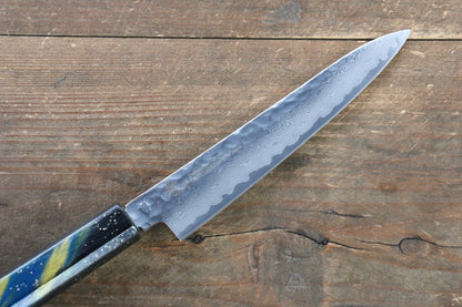 Sakai Takayuki VG10 33 Layer Damascus Petty-Utility Japanese Knife 150mm with Live oak Lacquered (Saiseki) Handle - Japanny - Best Japanese Knife