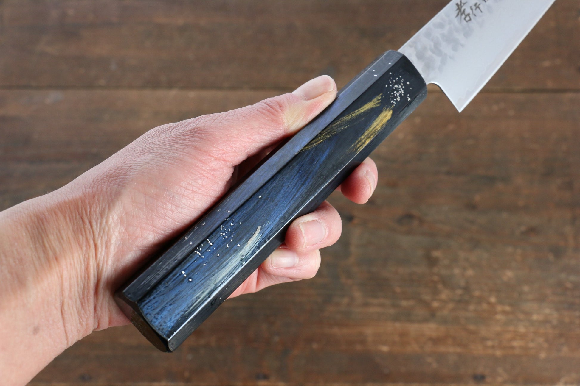 Sakai Takayuki VG10 33 Layer Damascus Sujihiki Japanese Knife 240mm with Live oak Lacquered (Saiseki) Handle - Japanny - Best Japanese Knife