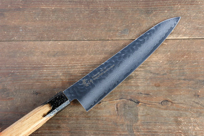 Sakai Takayuki VG10 33 Layer Damascus Gyuto Japanese Knife 210mm with Live oak Lacquered (Kokushin) Handle - Japanny - Best Japanese Knife