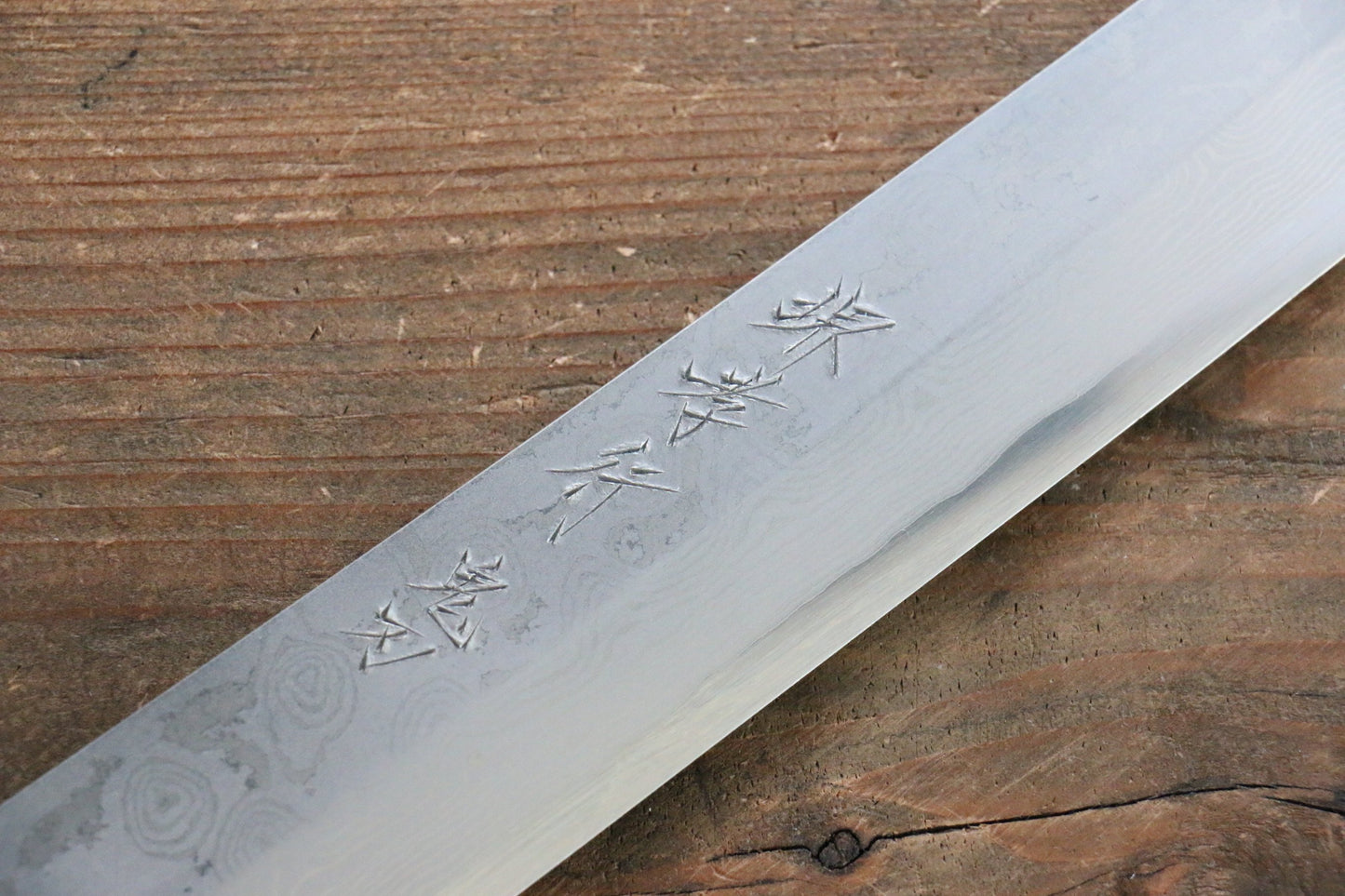 Sakai Takayuki Kiba (Japanny Exclusive Edition) Silver Steel No.3 Damascus Kiritsuke Yanagiba Japanese Knife 300mm with Saya - Japanny - Best Japanese Knife