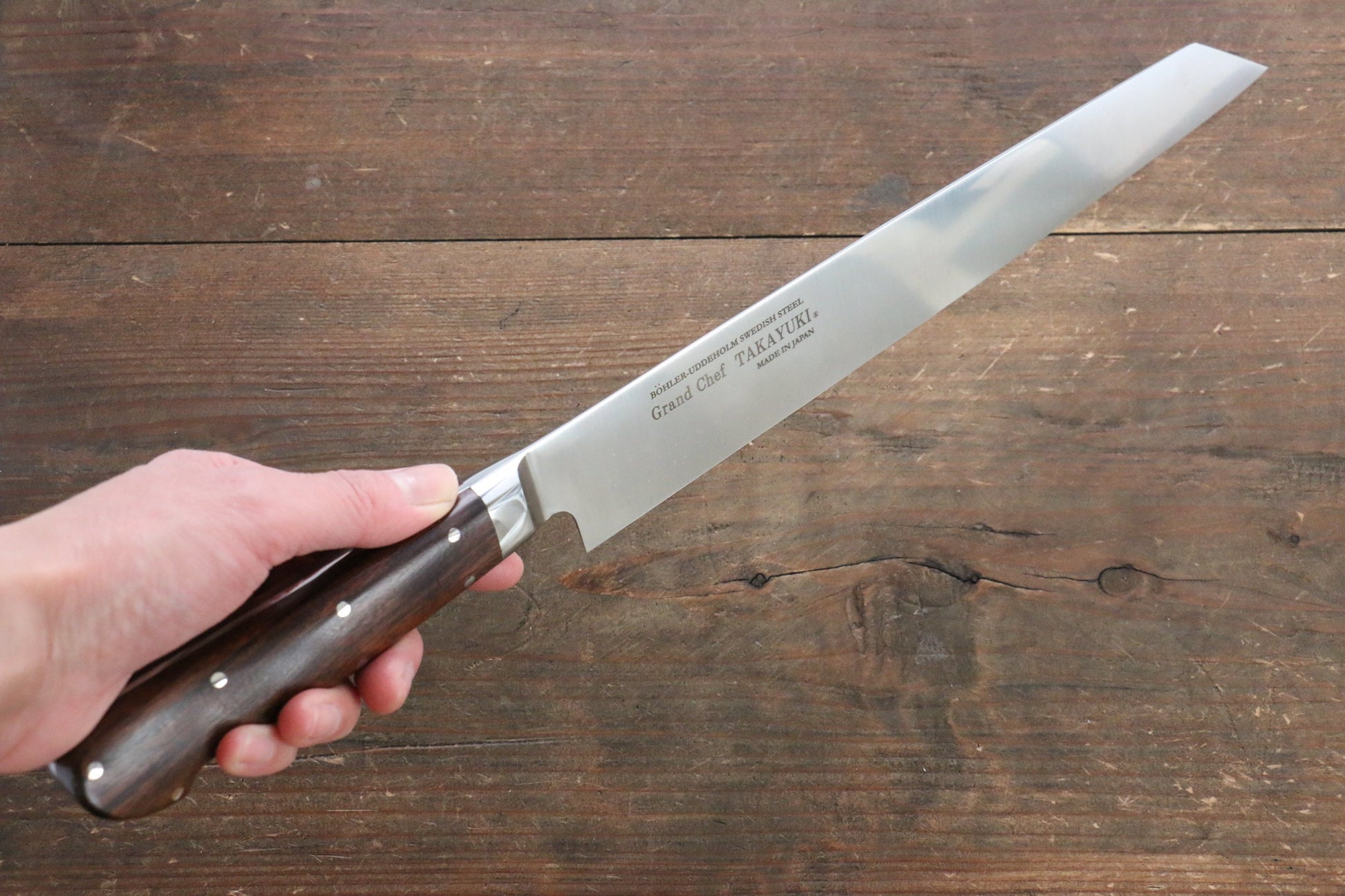 [Left Handed] Sakai Takayuki Grand Chef Japanese Sword Style Sushi Chef Knife - Japanny - Best Japanese Knife