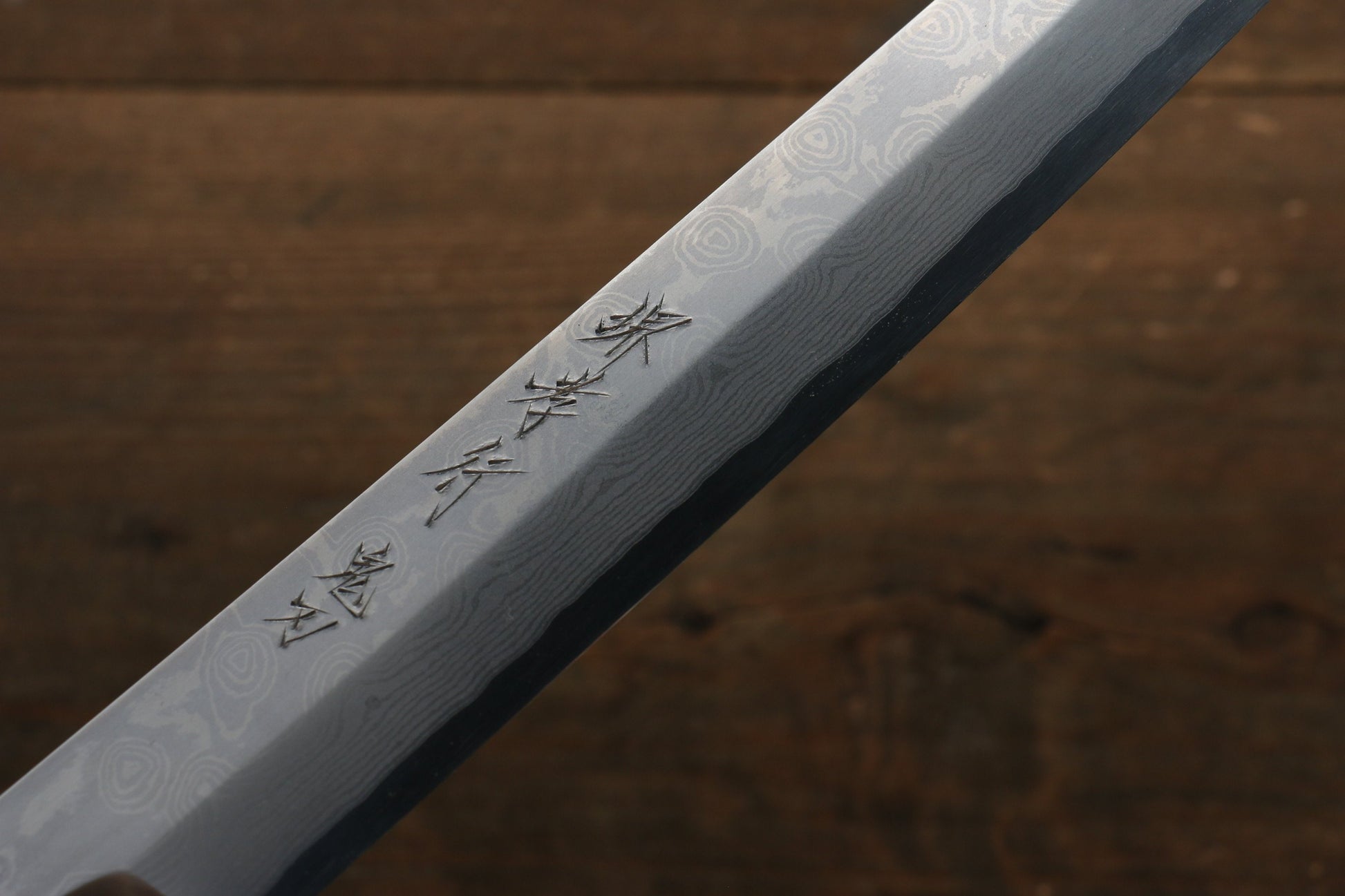 Sakai Takayuki Kiba (Japanny Exclusive Edition) Silver Steel No.3 Damascus Kiritsuke Yanagiba Japanese Knife 300mm with Saya - Japanny - Best Japanese Knife