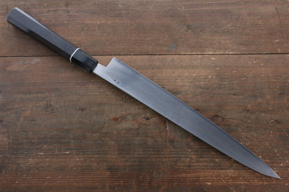 Shigeki Tanaka Blue Steel No.2 Damascus Yanagiba Japanese Knife 300mm with Ebony Wood Handle - Japanny - Best Japanese Knife