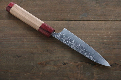 Yu Kurosaki Shizuku R2/SG2 Hammered Petty Japanese Chef Knife 120mm with American Cherry Handle - Japanny - Best Japanese Knife