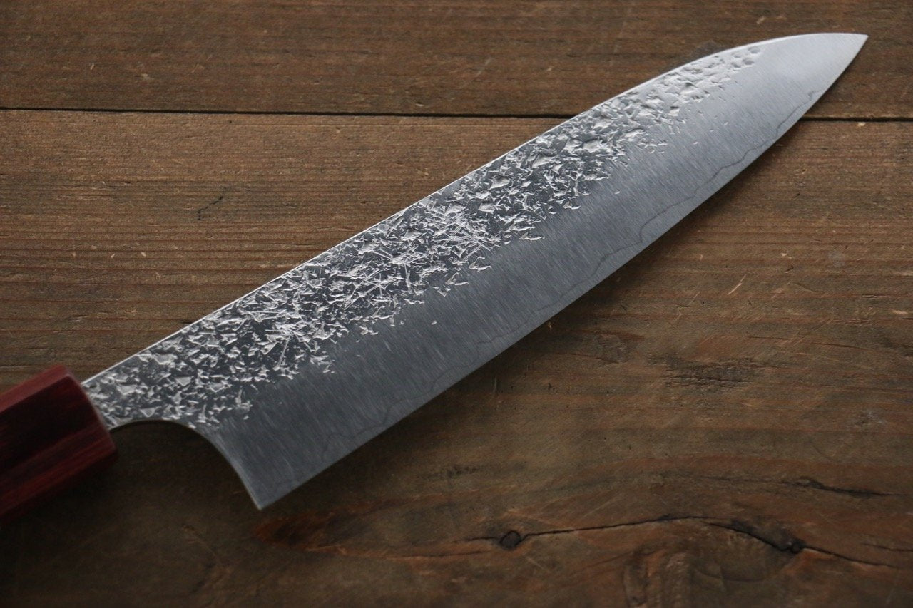 Yu Kurosaki Shizuku R2/SG2 Hammered Gyuto Japanese Chef Knife 180mm with American Cherry Handle - Japanny - Best Japanese Knife