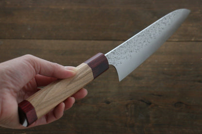 Yu Kurosaki Shizuku R2/SG2 Hammered Gyuto Japanese Chef Knife 180mm with American Cherry Handle - Japanny - Best Japanese Knife