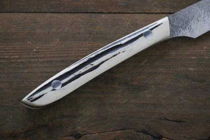 Saji R2/SG2 Diamond Finish Damascus Steak Knife Japanese Chef Knife 125mm with Bone Handle - Japanny - Best Japanese Knife