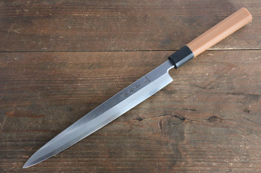 [Left Handed] Sakai Takayuki Molybdenum Yanagiba Japanese Chef Knife with Black Plastic handle - Japanny - Best Japanese Knife