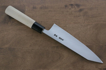 Thương hiệu Sakai Takayuki Thượng Hạng Tokujou Thép trắng No.2 Dao làm cá chuyên dụng Deba dao Nhật 180mm chuôi dao gỗ Mộc Lan