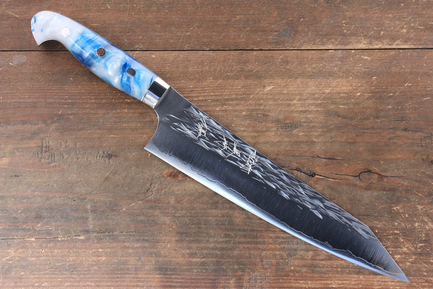 Yu Kurosaki Juhyo SPG2 Hammered Gyuto Japanese Knife 210mm Acrylic Handle - Japanny - Best Japanese Knife