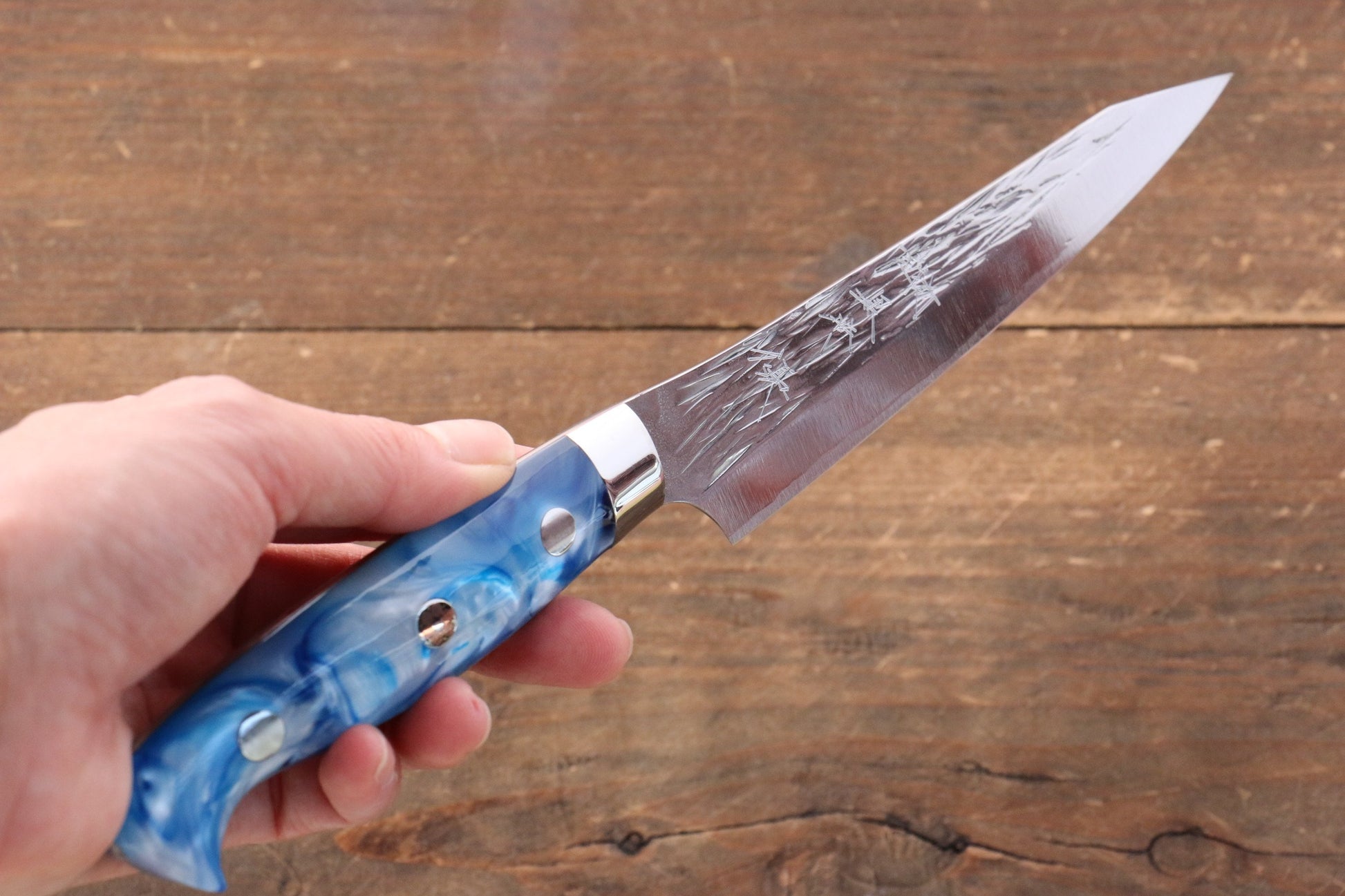 Yu Kurosaki Juhyo SPG2 Hammered Petty-Utility Japanese Knife 130mm Acrylic Handle - Japanny - Best Japanese Knife