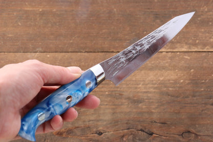 Yu Kurosaki Juhyo SPG2 Hammered Petty-Utility Japanese Knife 130mm Acrylic Handle - Japanny - Best Japanese Knife