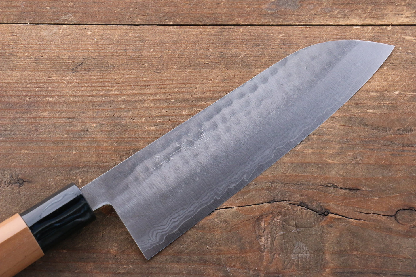 Kunihira Tanryu VG1 Damascus Santoku Japanese Knife 170mm Walnut Handle - Japanny - Best Japanese Knife