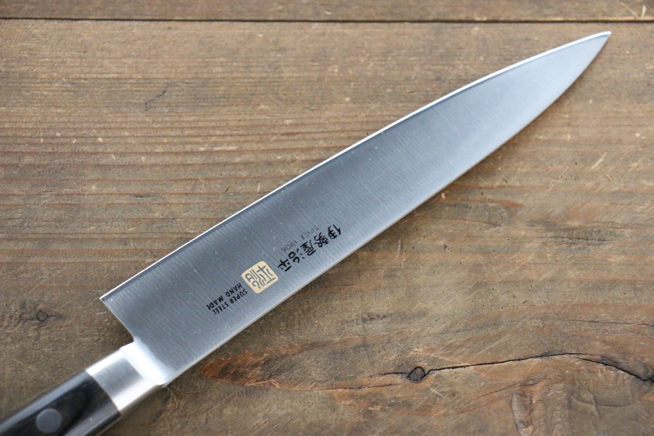 Iseya Molybdenum Steel Petty Japanese Chef Knife 150mm with Black Packer wood Handle (Ferrel : Stainless Steel) - Japanny - Best Japanese Knife