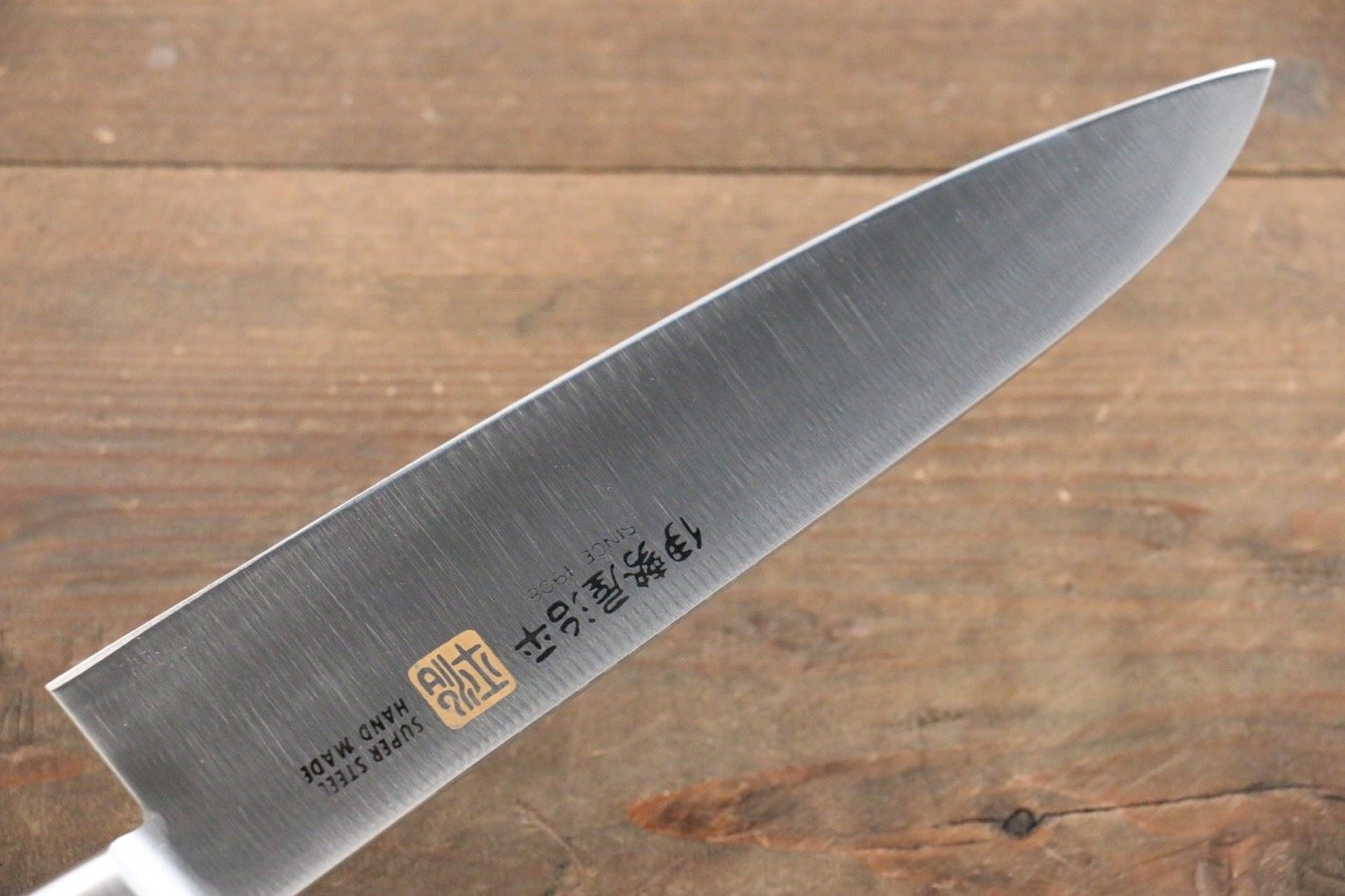 Iseya Molybdenum Steel Gyuto Japanese Chef Knife 180mm with Black Packer wood Handle  (Ferrel : Stainless Steel) - Japanny - Best Japanese Knife