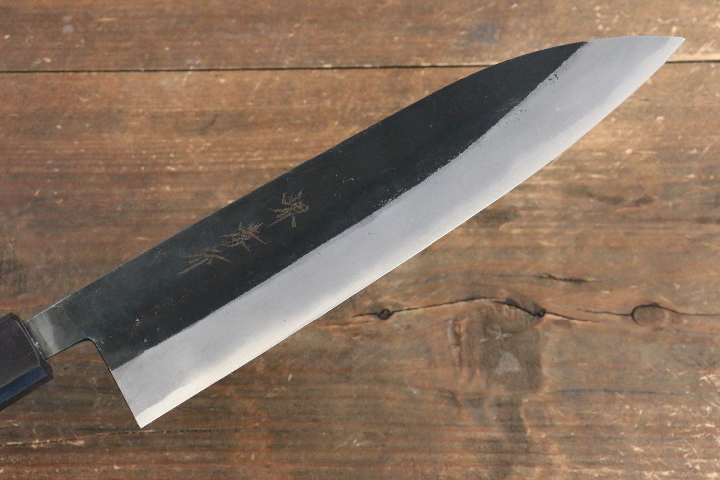 Sakai Takayuki Blue Steel No.2 Kurouchi Gyuto Japanese Knife 210mm Walnut Handle - Japanny - Best Japanese Knife