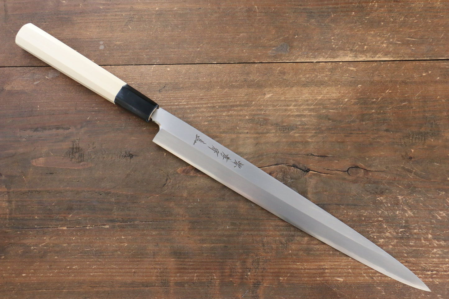 Dao Nhật cao cấp rèn thủ công - Thương hiệu Sakai Takayuki Chef Series Dao làm sashimi cá Nóc chuyên dụng Fuguhiki thép Bạc No.3 270mm