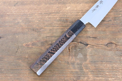 Sakai Takayuki Honyaki White Steel No.2 Baran Japanese Knife 120mm Wenge Handle with Sheath - Japanny - Best Japanese Knife