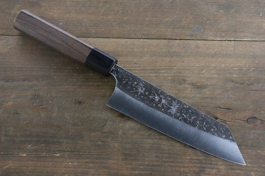 Yu Kurosaki Blue Super Clad Hammered Kurouchi Bunka Japanese Chef Knife 165mm - Japanny - Best Japanese Knife