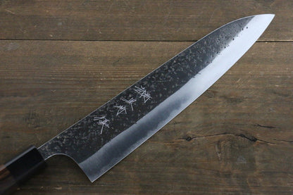 Yu Kurosaki Blue Super Clad Hammered Kurouchi Gyuto Japanese Chef Knife 240mm - Japanny - Best Japanese Knife
