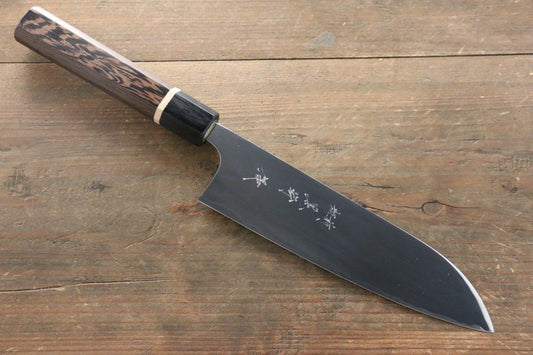 Yu Kurosaki R2/SG2 Mirrored Finish Santoku Japanese Knife 180mm with Wenge Handle - Japanny - Best Japanese Knife