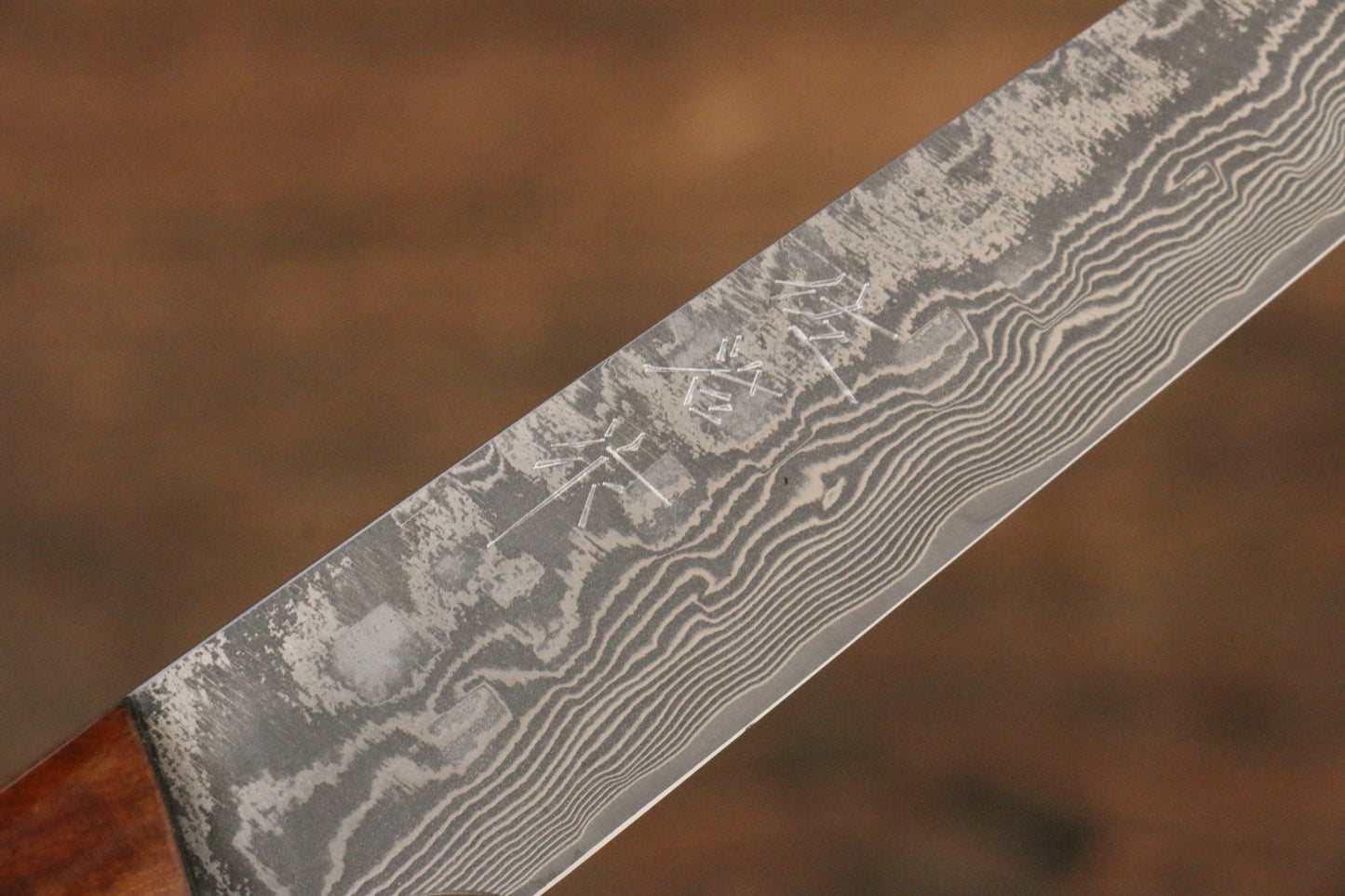 Takeshi Saji R2/SG2 Black Damascus Steak Japanese Knife 125mm Ironwood Handle - Japanny - Best Japanese Knife