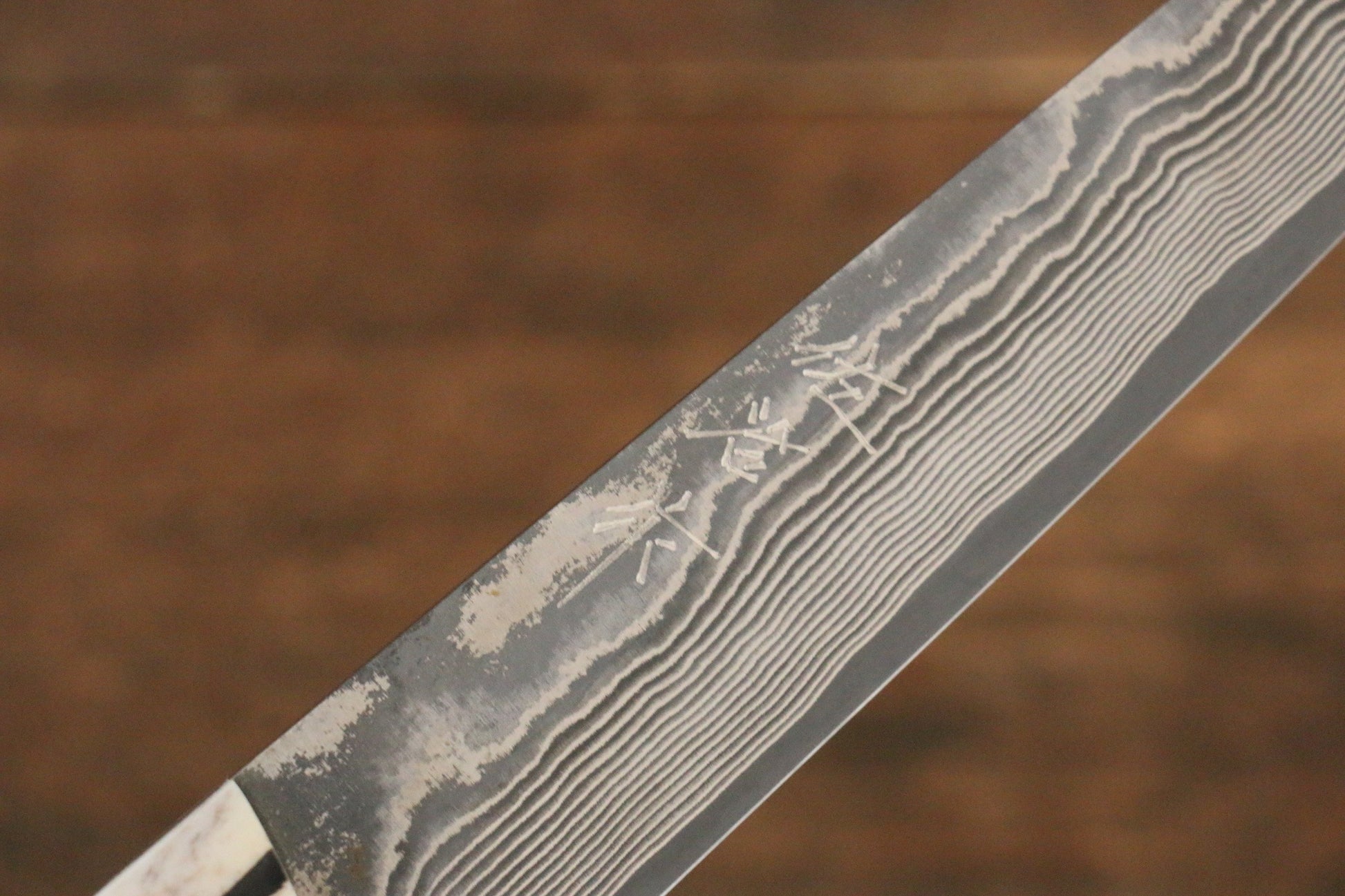 Takeshi Saji VG10 Black Damascus Steak Japanese Knife 125mm White Cow Bone Handle - Japanny - Best Japanese Knife