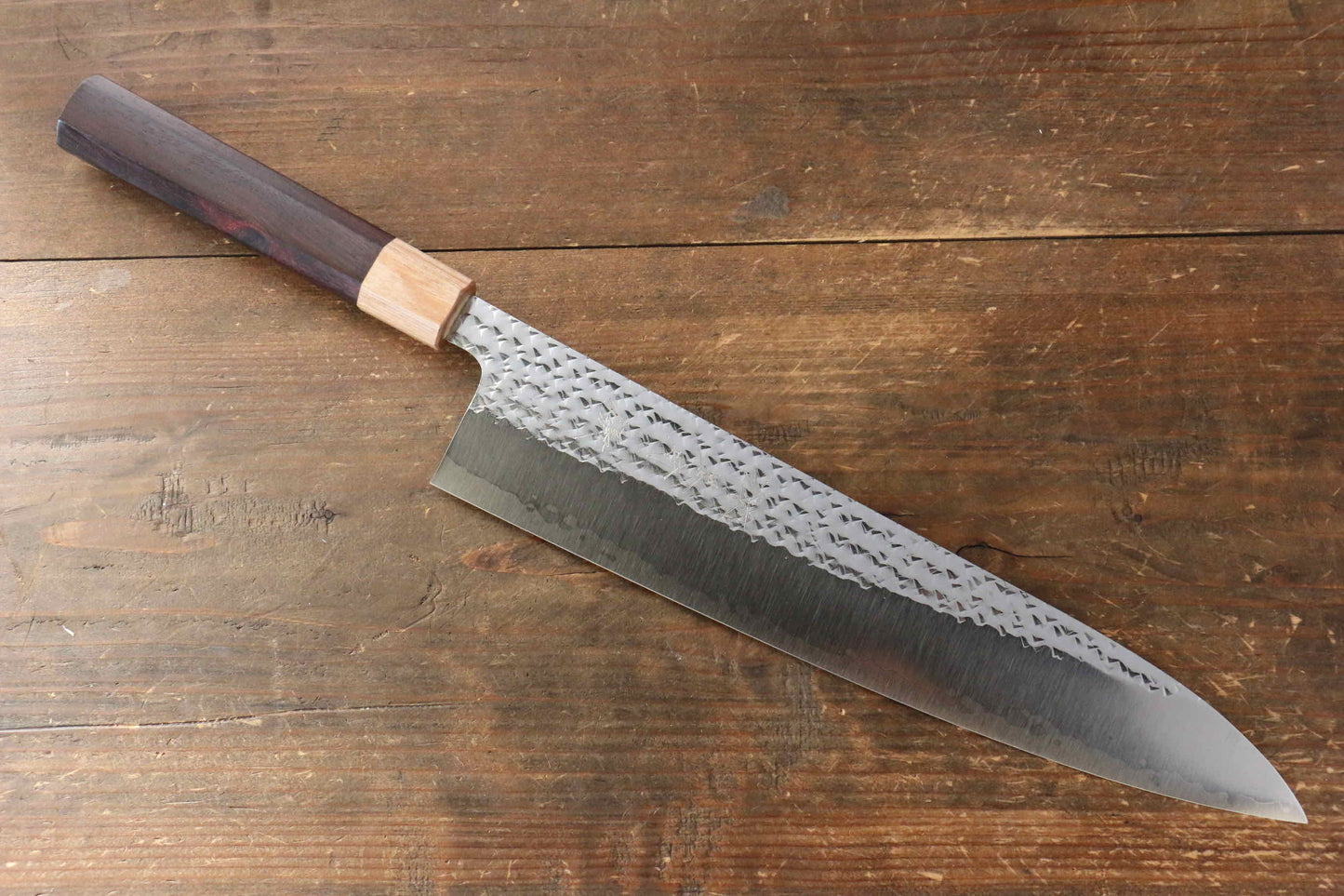 Yu Kurosaki Senko R2/SG2 Hammered Gyuto Japanese Knife 270mm Shitan Handle - Japanny - Best Japanese Knife