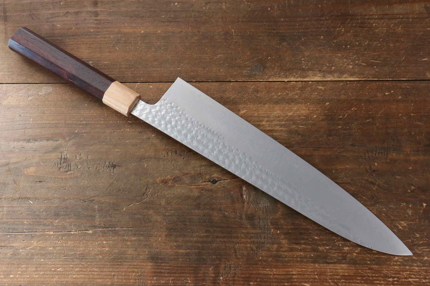 Yu Kurosaki Senko R2/SG2 Hammered Gyuto Japanese Knife 270mm Shitan Handle - Japanny - Best Japanese Knife