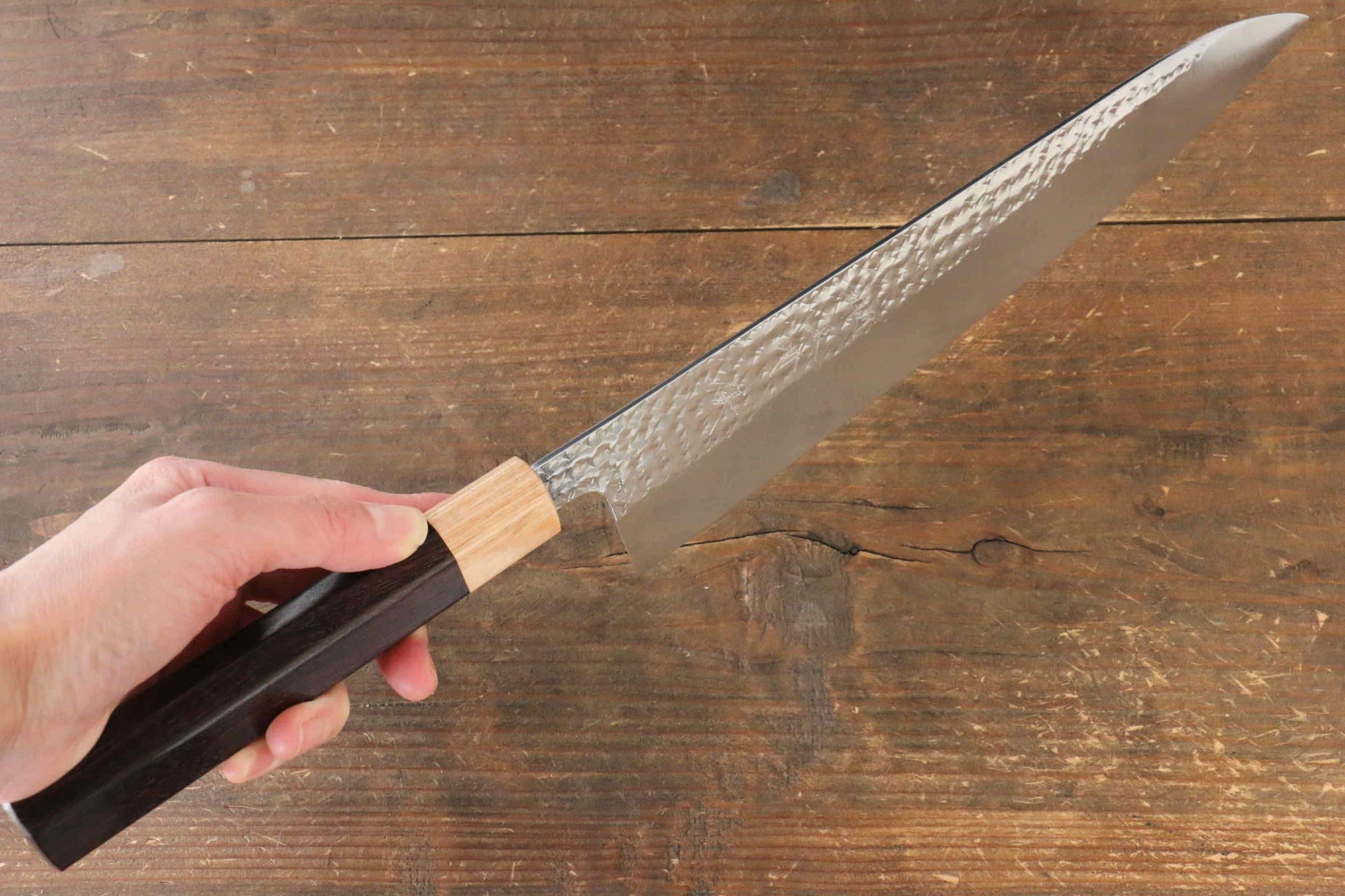 Yu Kurosaki Senko R2/SG2 Hammered Gyuto Japanese Knife 270mm Shitan Handle - Japanny - Best Japanese Knife